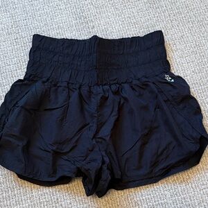 FP Movement Way Home Black High Waist Women's Shorts